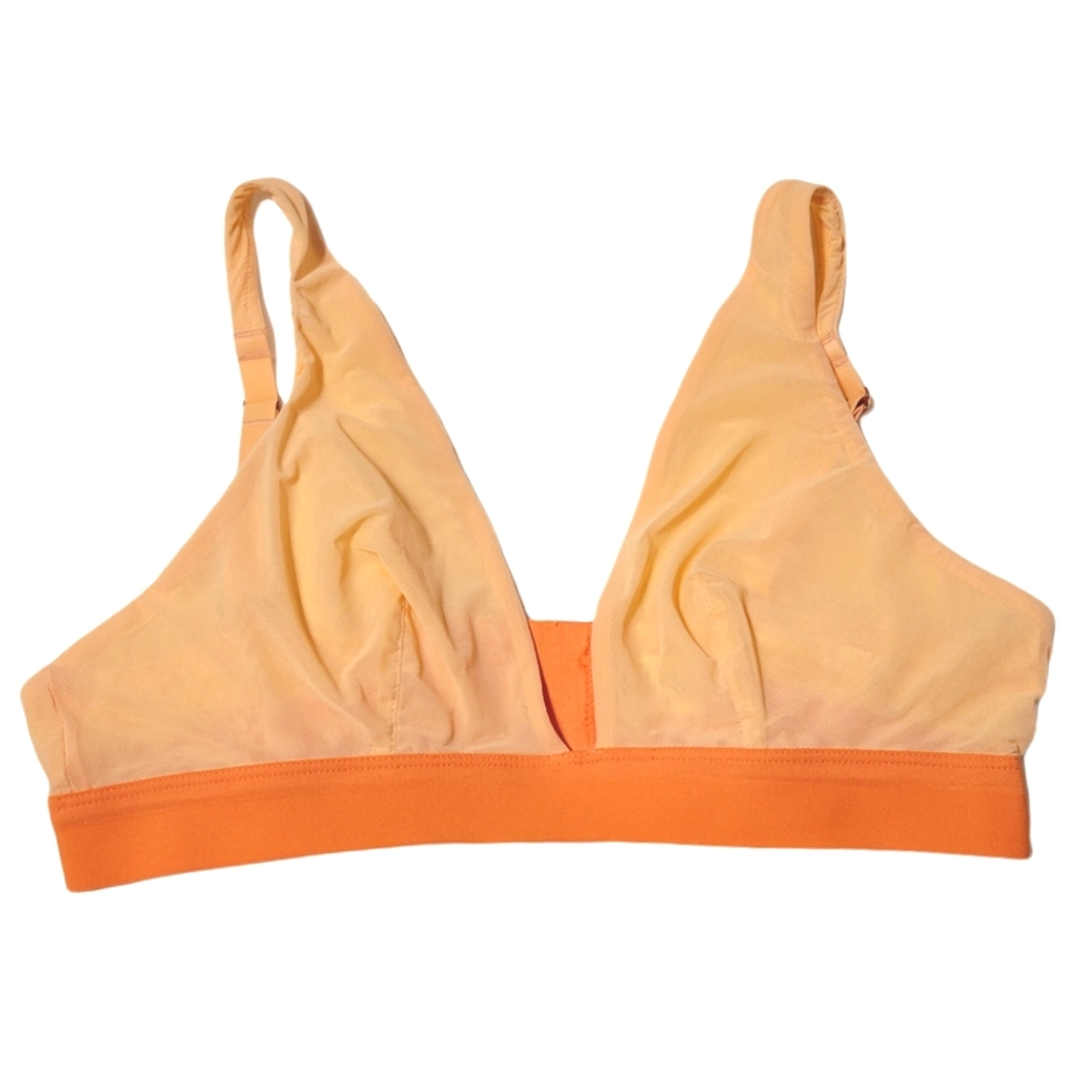 New Smoothez aerie Triangle Mesh Bra Size Large